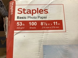 Lot of 2 basic photo paper-200 sheets total