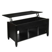 Lift Up Top Coffee Table with Hidden Compartment - Appears New