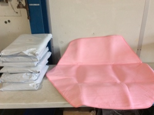 Lot of (7) Pink Non Slip Floor Mats - Appear New