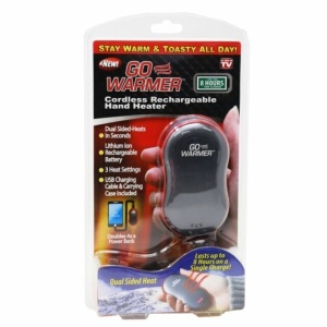 GO WARMER Cordless Rechargeable Hand Heater New In Box Wireless 8 Hours Of Heat