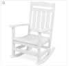 All-Weather Indoor Outdoor Porch Rocking Chair w/ 300lb Weight Capacity