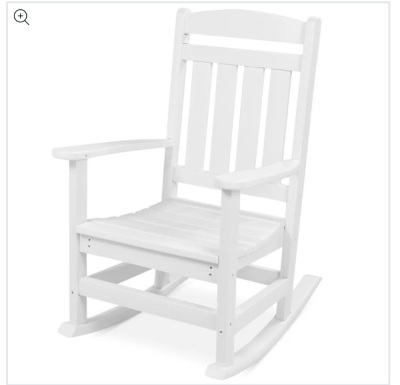 All-Weather Indoor Outdoor Porch Rocking Chair w/ 300lb Weight Capacity