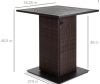 Wicker Bar Table