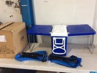 Foldable Multi-function Rolling Cooler with 2 Stools - Appears New&nbsp;&nbsp;
