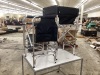 Lot of (2) Omysalon 31in Tall Directors Chairs. One has damaged side tray - 4