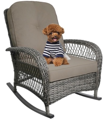 Outdoor Wicker Rocking Chair