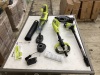 RYOBI ONE+ 18V Cordless Battery String Trimmer/Edger and Jet Fan Blower Combo Kit with 4.0 Ah Battery and Charger - 4