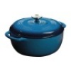 Lodge&nbsp;Enamelware 6 qt. Round Cast Iron Dutch Oven in Blue with Lid