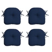 Arden Selections&nbsp;14.5 in. x 15 in. Sapphire Blue Leala Rectangle Outdoor Seat Cushion, 4 Pack&nbsp;