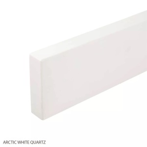 31" Quartz Vanity Backsplash - 3cm - Arctic White