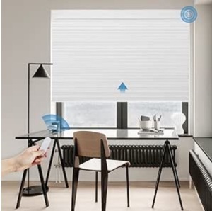 Grandekor Motorized Cellular Shade with Remote,Motorized Blinds 