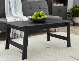 Wood Rectangle Coffee Table, Black Finish