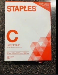 Staples 11 x 17 Copy Paper-5 reams