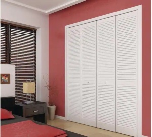 24 in. x 80 in. Solid Core White Wood Interior Closet Bi-fold Door