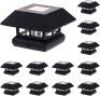 GreenLighting Veranda Solar Post Cap Lights fits 4x4 Nominal Wood, 12 Pack&nbsp;