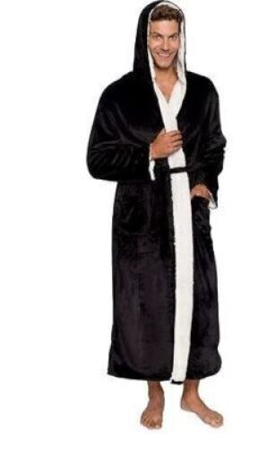Ross Michaels Mens Robe Hooded Sherpa Big and Tall, L/XL&nbsp;