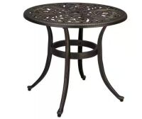 Bronze Round Aluminum Outdoor Side Table&nbsp;