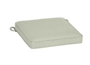 Arden Selections Oasis 19 in. x 19 in. Square Outdoor Seat Cushion in Light Grey 