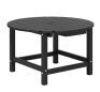 Round 32 in. Black Outdoor Coffee Table with Umbrella Hole&nbsp;