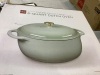 Cast-Iron Dutch Oven Kitchen Cookware w/ Enamel, Handles - 6qt - 3