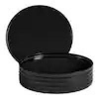Trenblay Coupe Melamine Dinner Plates in Charcoal Black (Set of 6)&nbsp;
