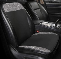 Black Panther Luxury Front Car Seat Covers with Rhinestones - Appear New&nbsp;