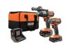 RIGID 18V Brushless Cordless 2-Tool Combo Kit with Hammer Drill, Impact Driver, (2) Batteries, Charger, and Bag 