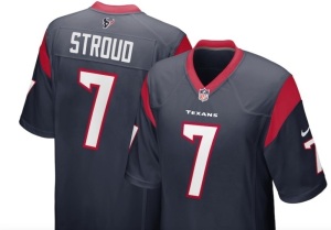 Men's Houston Texans C.J. Stroud Nike Navy 2023 NFL Draft First Round Pick Game Jersey 2xl