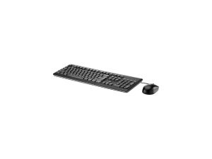 HP Wired Keyboard and Mouse with Mouse Pad, Black - Appears New 