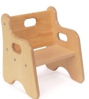Environments First Chair, 6.5 Inch Seat Height, Durable Wooden Chair for Support and Comfort for Toddlers, Great for Preschools, Classrooms, Daycares and Homes
