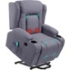 Electric Power Lift Recliner Massage Chair w/ Heat, USB Port, Cupholders&nbsp;36.5"(L) x 33"(W) x 41"(H)
