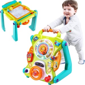 iPlay iLearn 3 in 1 Baby Walker Sit to Stand Activity Center - E-Comm Return, Appears New  