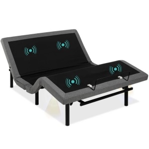 Adjustable Bed Base with Massage, Remote, USB Ports Queen