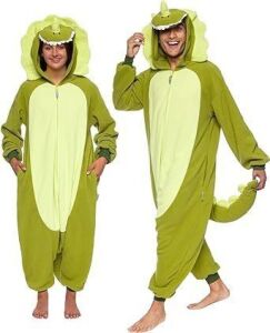 Funziez! Plush Adult Onesie Triceratops Costume, 2XL