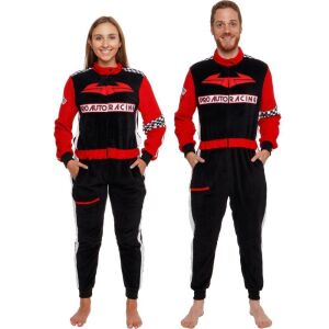 Funziez! Plush Adult Onesie Racecar Driver Costume, Medium 