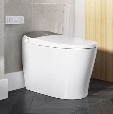 HOROW Tankless Elongated Smart Toilet Bidet in White with Auto Flush, Heated Seat, Warm Air Dryer, Bubble Infusion Wash 