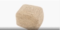 Jaipur Living Saba Pouf Sangam Saa02 Warm Sand 18"x18"x12"
