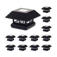 GreenLighting Veranda Solar Post Cap Lights Fits 4x4 Nominal Wood & 4x4 PVC/Vinyl, 12 Pack&nbsp;