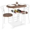 3-Piece Wooden Table & Chairs Dining Set w/ Lower Storage Shelf - Appears New&nbsp;&nbsp;