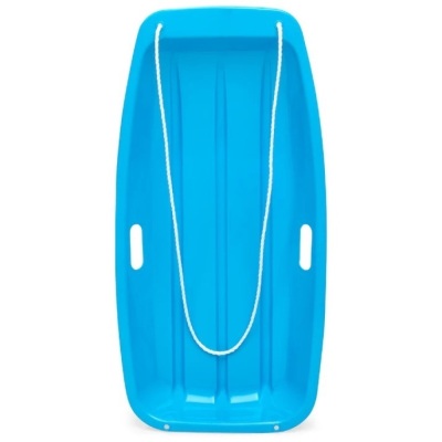 Kids Outdoor Plastic Toboggan Snow Sled Board w/ Pull Rope, Handles - 35in