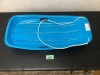 Kids Outdoor Plastic Toboggan Snow Sled Board w/ Pull Rope, Handles - 35in - 3