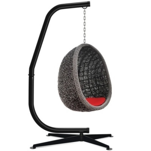 Curved Hanging Hammock C-Stand w/ All-Weather, Steel Frame - Stand Only&nbsp; &nbsp;42"(L) x 27"(W) x 84"(H)