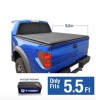 5.5' SHORT BED ROLL UP SOFT TONNEAU COVER FITS FORD F-150 2004-2018