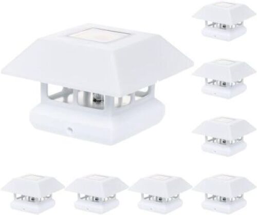GreenLighting Veranda Solar Post Cap Lights Fits 4x4 Nominal Wood,&nbsp;8 Pack&nbsp;