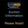 AUCTION INFORMATION - PLEASE READ!