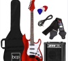 Beginner Electric Guitar Kit w/ Case, 10W Amp, Tremolo Bar - 39in