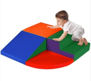 4-Piece Kids Climb & Crawl Soft Foam Shapes Structure Playset