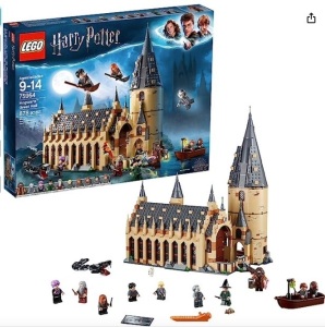 LEGO Harry Potter Hogwarts Great Hall 75954 Building Kit and Magic Castle Toy, Fantasy Creatures, Hermione Granger, Draco Malfoy and Hagrid (878 Pieces)