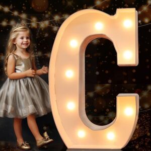 Case of (5) Pooqla 3FT Marquee Light Up Letter "C" 