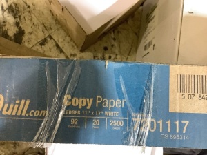 Case of copy paper-ledger 11x17